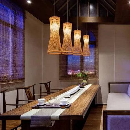 Classic Chinese Style Bamboo Chandelier