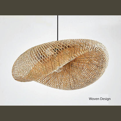 Wooven Bamboo Pendant Lamp