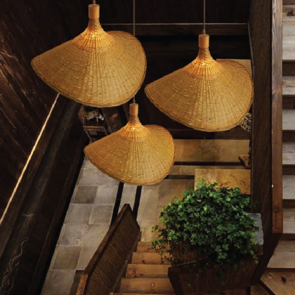 Bamboo Tea Room Ceiling Lights