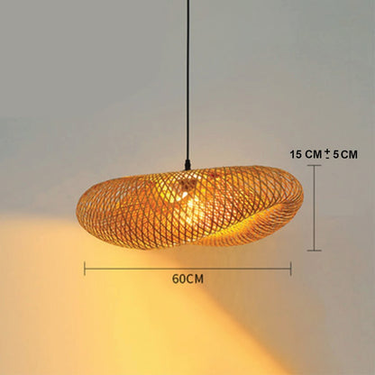 Wooven Bamboo Pendant Lamp